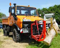 auch Unimog war bei der Oldtimerausstellung in Fulda-Harmerz vertreten, Juni 2014