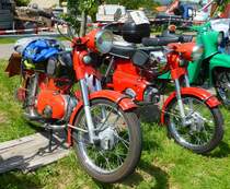 2 mal Kreidler,  gesehen bei der Oldieausstellung in Fulda-Harmerz, Juni 2014
