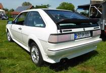 VW Scirocco steht bei der Oldieausstellung in Fulda-Harmerz, Juni 2014
