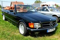 MB 500 SEC Cabrio, präsentiert bei der Oldtimerausstellung in Fulda-Harmerz, Juni 2014