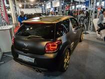 Rückansicht des Citroen DS3. Auto Motor und Tuning Show, März 2014