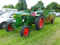 ein Marbacher Deutz, gesehen bei der Kreistierschau des LK Fulda in Petersberg-Melzdorf im Juni 2014