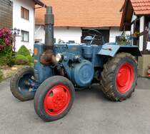 Lanz 2806, ausgestellt beim Ortsjubiläum von Unterweisenborn, Juni 2014