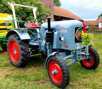 Eicher ausgestellt beim Ortsjubiläum von Unterweisenborn, Juni 2014