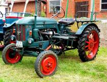 Hanomag R12, ausgestellt beim Ortsjubiläum von Unterweisenborn im Juni 2014