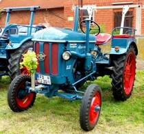 Hanomag R 217, ausgestellt beim Ortsjubiläum von Unterweisenborn, Juni 2014