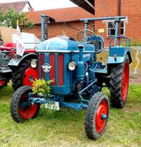 Hanomag R 217, ausgestellt beim Ortsjubiläum von Unterweisenborn, Juni 2014