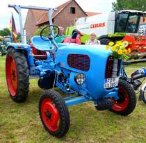 Güldner AK 8, Bj. 1957, ausgestellt beim Ortsjubiläum von Unterweisenborn im Juni 2014