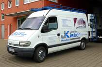 Renault von Metallbau KISTER, gesehen in 36088 Hünfeld im Juni 2014