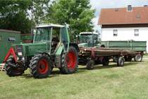 Fendt 310 LSA bei Aufräumarbeiten nach der Kreistierschau des LK Fulda in Petersberg-Melzdorf, Juni 2014