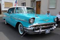 Chevrolet Bel Air Series 2400 C, Bj. 1957, Hardtop Sport Sedan glänzt bei den Fladungen Classics, Juli 2014