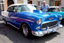 Chevrolet Belair Series 2400 C Hardtop Sport Coupe, 1955, steht bei den Fladungen Classics, Juli 2014