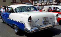 Chevrolet Belair  Series 2400 C Hardtop Sport Coupe, 1955, gesehen bei den Fladungen Classics, Juli 2014