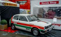 Honda Civic I. Generation ausgestellt auf dem WTCC Rennen am 04.05.2014.