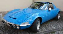 Opel GT, steht bei den Fladungen Classics, Juli 2014