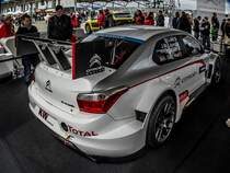 Citroen C-Elysée, Heckansicht (380PS, 400Nm aus 1600ccm). Foto: 04.05.2014 WTCC Rennen auf dem Hungaroring.