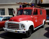 Opel Blitz als ehemaliges Feuerwehrlöschfahrzeug, gesehen bei den Fladungen Classics im Juli 2014