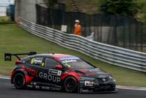 Honda Civic WTCC (Norbert Michelisz) Rennwagem auf dem Hungaroring am 04.05.2014.