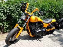 Harley eines Besuchers der Fladungen Classics 2014