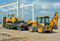 Radlader und Liebherr Raupenbagger in Odendorf - 18.06.2014