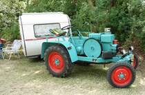 Kramer Allesschaffer mit Wohnwagen steht bei den Fladungen Classics im Juli 2014