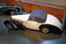 Ein Bugatti von oben.
Cité de l'Automobile, Mulhouse, 3.10.12