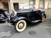 Ford A Roadster Cabrio, Bauzeit  von 1928 - 1931, konnte bei den Fladungen Classics im Juli 2014 bewundert werden