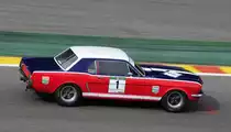 Mitzieher der Nr.1 Reinhold Gröpper auf Ford Mustang 350 GT, beim FHR Langstreckencup - Rennen, in Spa Francorchamps am 18 - 20 July 2014