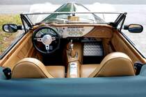 Blick in den Innenraum des Morgan Aero bei den Fladungen Classics im Juli 2014