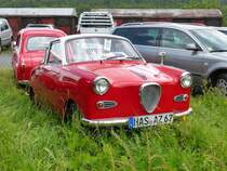 Goggomobil Coupe steht am Bahnhof in Fladungen anl. der Fladungen Classics 2014