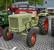 . Hanomag Granit 500 E, Bj 1969, 48 ps, 3 Zyl, 2355 ccm, gesehen beim Traktorentrefen in Consdorf.  20.07.2014