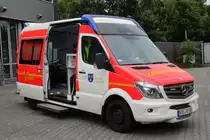 Krankentransportwagen (KTW) der Freiwilligen Feuerwehr Viersen Technische Daten: Mercedes-Benz Sprinter 316 CDI Ausbau durch die Firma WAS Automatikgetriebe Ausstattung: Fahrtrage Ferno Mondial Roll-In-Fahrgestell mit Ferno Mondial-Lift-Off-Krankentrage Typ M2 RK EKG/Defibrillator Corpuls C³ Absaugpumpe Weinmann Accuvac Rescue Notfallrucksack PAX Wasserkuppe Notfallkoffer Weinmann  Ulmer Koffer klein  Pädiatrie Schaufeltrage Ferno 65 EXL Rettungskorsett Ferno Modell 125 Vakuummatratze & Immobilisationsmaterial Fototermin am 8.8.14 in Viersen