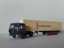 MB 1626 S, 1:87, Werbung: Nordfaser, Hersteller: Wiking  542-25, Foto am 8.4.2014