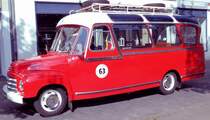 Opel Blitz Oldtimerbus. Anllich der Deutschlandrundfahrt fr Oldtimer, Checkpunkt Euskirchen 22.07.2007
