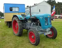 Famulus 36 S steht zur Oldtimeraustellung im Agroneum Alt Schwerin, August 2014