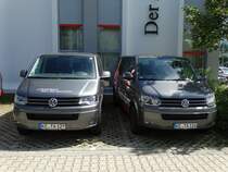 Zwei VW T5 von Abt Sportsline am 08.08.14 in Kempten 