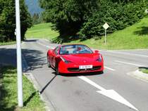 Ferrari 458 Italia am 08.08.14 bei Oberstdorf