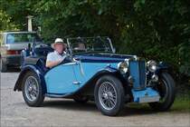 . Auch dieser MG Nachbau hat an der MG MMM Tour 2014 durch Luxemburg treilgenommen.  01.08.2014. 