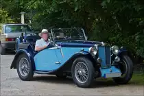 . Auch dieser MG Nachbau hat an der MG MMM Tour 2014 durch Luxemburg treilgenommen.  01.08.2014. 