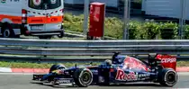 Toro Rosso, 2014-er Formula 1 Rennwagen auf dem Hungaroring am 25.07.2014.