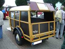Heckansicht eines Tempo Hanseat Kombi mit Hebmüller-Karosserie. 1950 - 1952. Hebmüllertreffen am 24.08.2014 in Meerbusch.