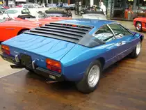 Heckansicht eines Lamborghini Urraco P 300. 1974 - 1979. Classic Remise Düsseldorf am 24.08.2014.