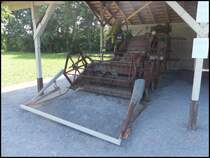 Alter Mähdrescher in Fladungen am 18.07.2013