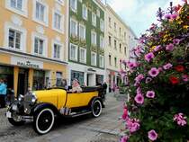 FORD-A, Baujahr 1928 trifft zum III. Schnauferl & Veteranentreffen am Rieder Hauptplatz ein; 140816