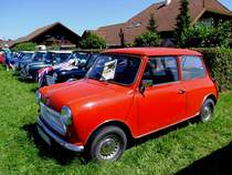 MINI´s; haben sich zur Oldtimerveranstaltung beim Stehrerhof, Neukirchen/Vöckala eingefunden; 140706