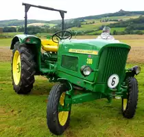 John Deere - Lanz 200 wird präsentiert beim Lanz & John Deere - Treffen in Kirchheim am See, August 2014