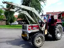 STEYR-650, Leistung 50PS, Produktionszeitraum 1971-77; trifft samt Frontladeraufbau in Münsteuer ein; 140810