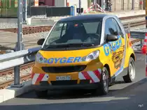 Gelber Werbesmart abgestellt in Täuffelen am 21.08.2014