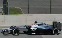 2014-er McLaren Formel 1 Rennwagen. Foto: Hungaroring am 25.07.2014