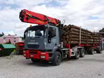 IVECO Holztransporter in Sumiswald-Grünen am 24.08.2014